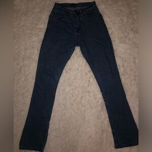 Shape Mid Wash Stretch Denim Flared Jean